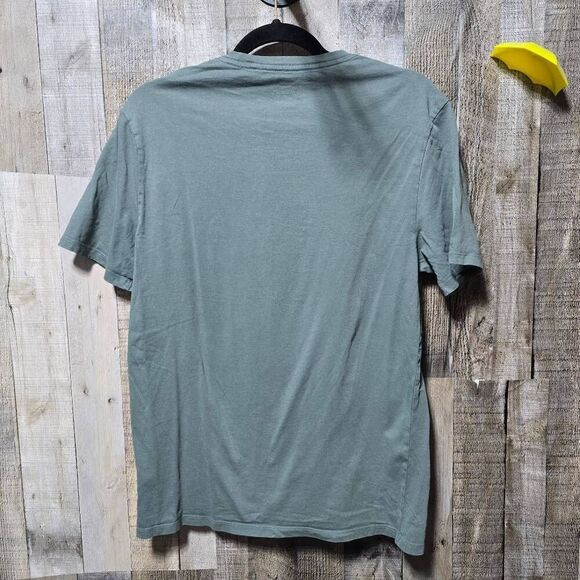 Everlane Mens Organic Cotton Green Basic Crewneck Tee - Picture 2 of 4